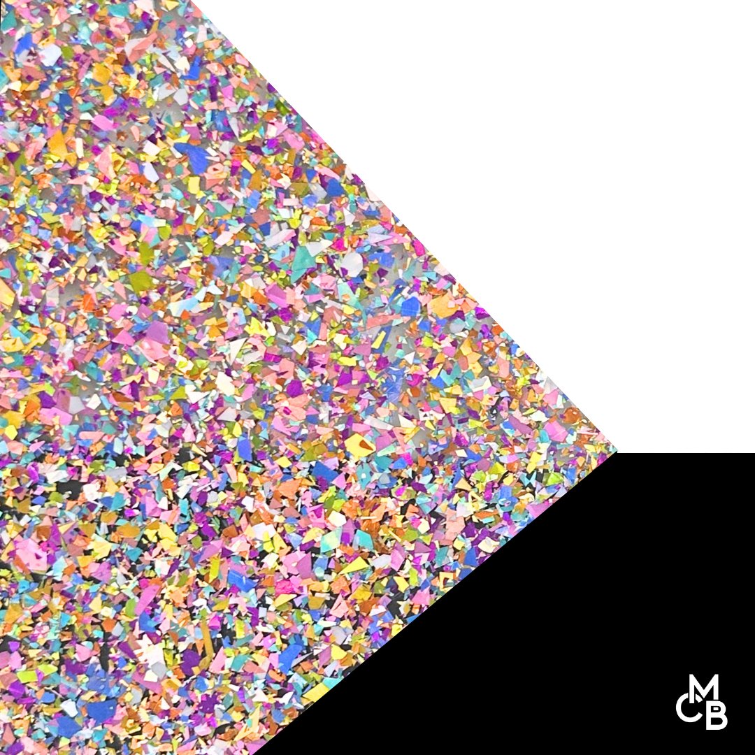 Flake Glitter Cast Acrylic Sheets | 1/8" | 20" X 40" -